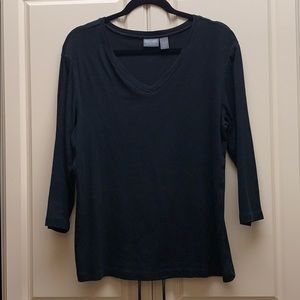 Chico’s V-neck 3/4 sleeve Cotton Top.